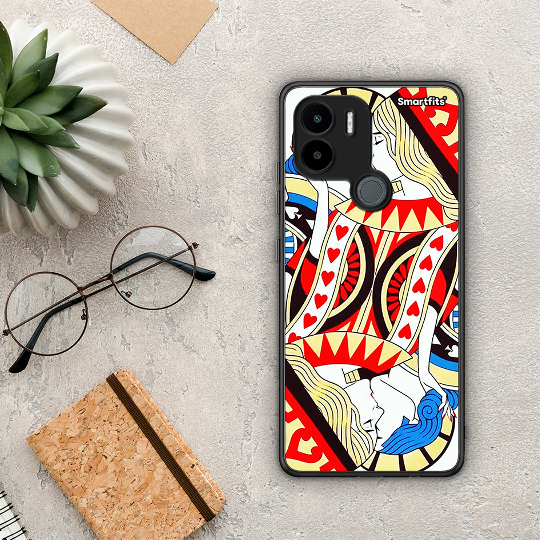 Θήκη Xiaomi Redmi A1+ / A2+ Card Love από τη Smartfits με σχέδιο στο πίσω μέρος και μαύρο περίβλημα | Xiaomi Redmi A1+ / A2+ Card Love Case with Colorful Back and Black Bezels