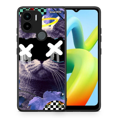 Θήκη Xiaomi Redmi A1+ / A2+ Cat Collage από τη Smartfits με σχέδιο στο πίσω μέρος και μαύρο περίβλημα | Xiaomi Redmi A1+ / A2+ Cat Collage Case with Colorful Back and Black Bezels