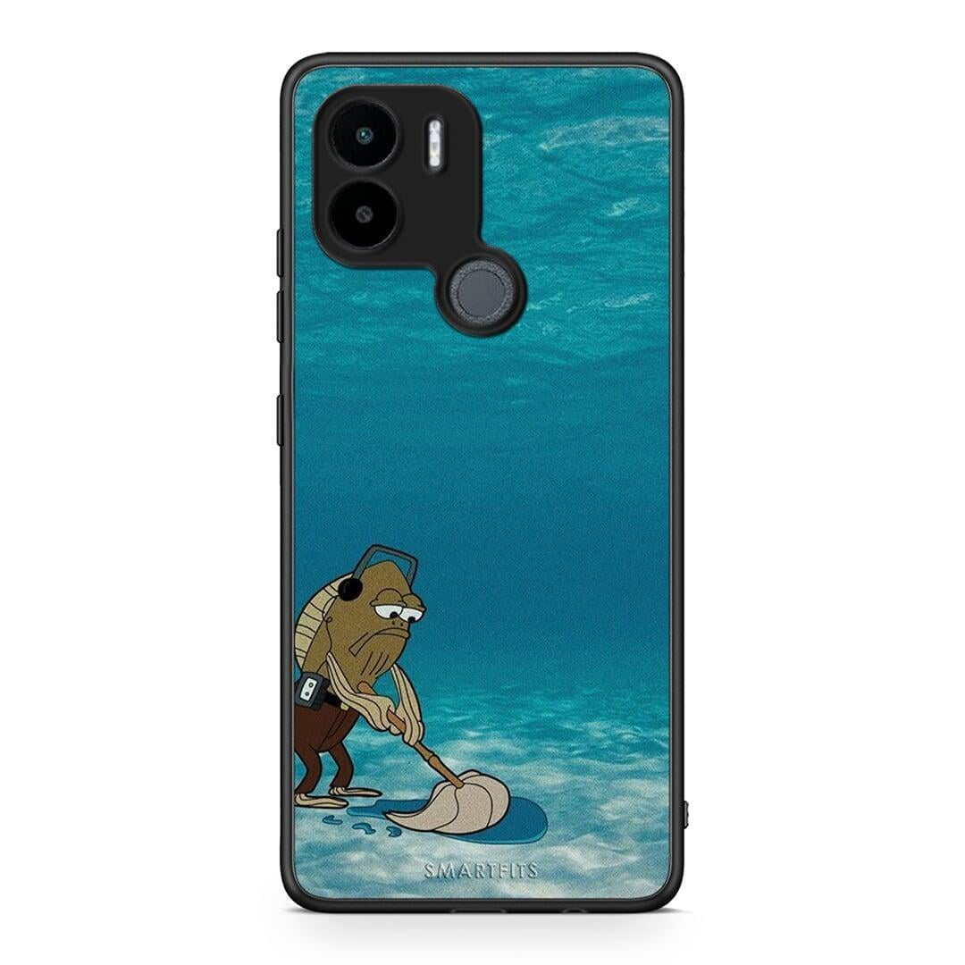 Θήκη Xiaomi Redmi A1+ / A2+ Clean The Ocean από τη Smartfits με σχέδιο στο πίσω μέρος και μαύρο περίβλημα | Xiaomi Redmi A1+ / A2+ Clean The Ocean Case with Colorful Back and Black Bezels