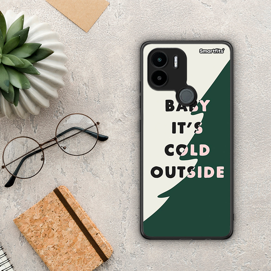 Θήκη Xiaomi Redmi A1+ / A2+ Cold Outside από τη Smartfits με σχέδιο στο πίσω μέρος και μαύρο περίβλημα | Xiaomi Redmi A1+ / A2+ Cold Outside Case with Colorful Back and Black Bezels