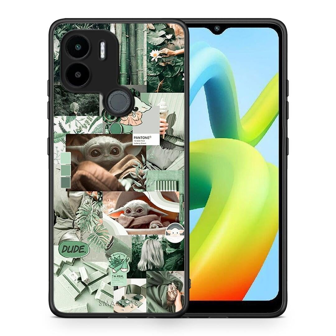 Θήκη Xiaomi Redmi A1+ / A2+ Collage Dude από τη Smartfits με σχέδιο στο πίσω μέρος και μαύρο περίβλημα | Xiaomi Redmi A1+ / A2+ Collage Dude Case with Colorful Back and Black Bezels