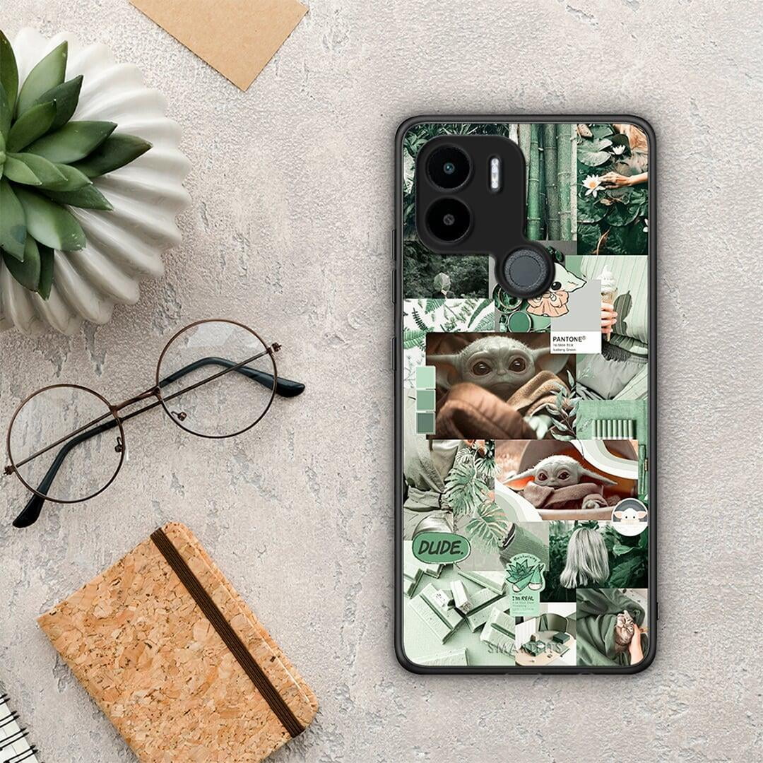 Θήκη Xiaomi Redmi A1+ / A2+ Collage Dude από τη Smartfits με σχέδιο στο πίσω μέρος και μαύρο περίβλημα | Xiaomi Redmi A1+ / A2+ Collage Dude Case with Colorful Back and Black Bezels