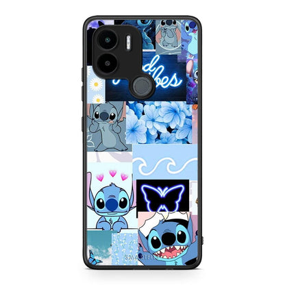 Θήκη Xiaomi Redmi A1+ / A2+ Collage Good Vibes από τη Smartfits με σχέδιο στο πίσω μέρος και μαύρο περίβλημα | Xiaomi Redmi A1+ / A2+ Collage Good Vibes Case with Colorful Back and Black Bezels