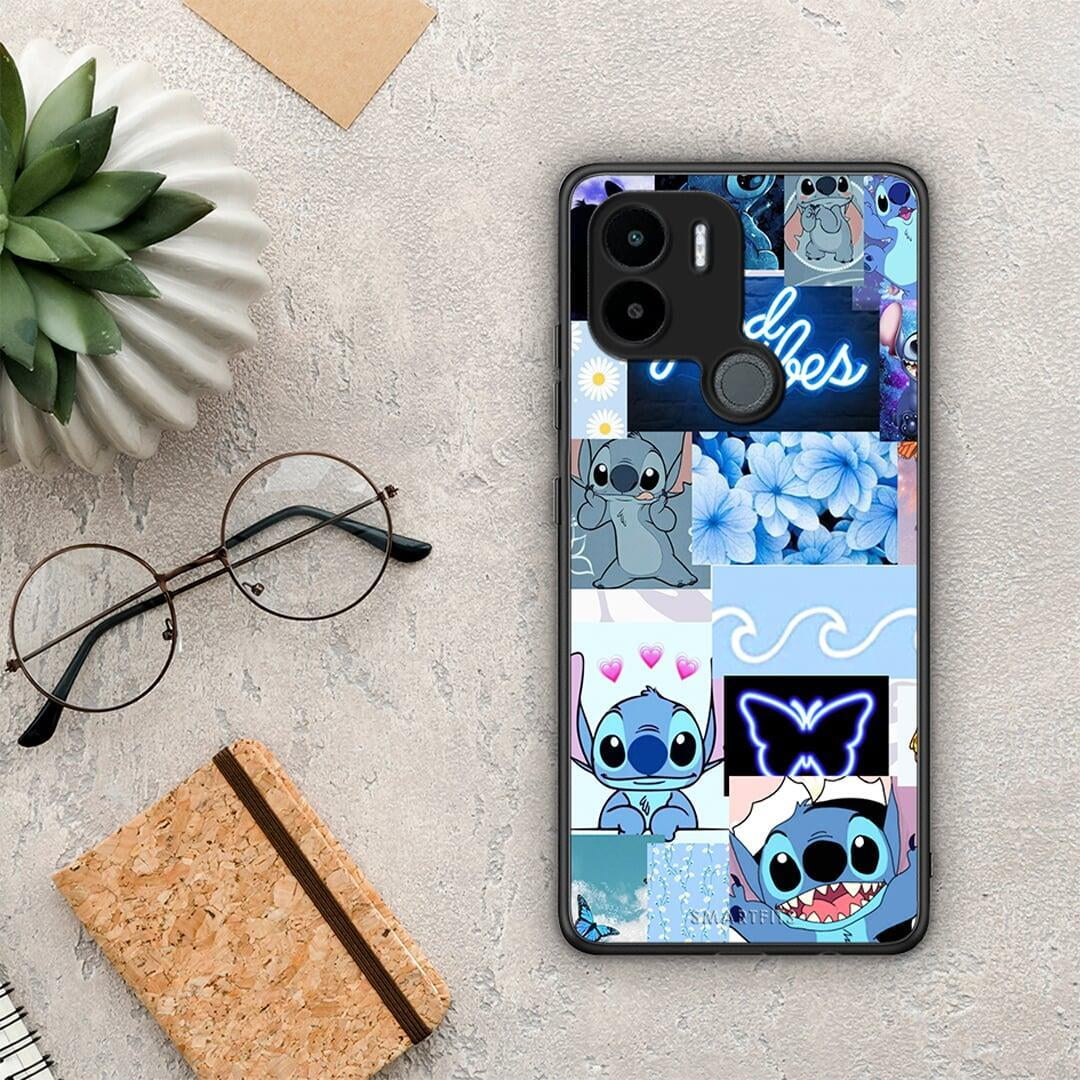 Θήκη Xiaomi Redmi A1+ / A2+ Collage Good Vibes από τη Smartfits με σχέδιο στο πίσω μέρος και μαύρο περίβλημα | Xiaomi Redmi A1+ / A2+ Collage Good Vibes Case with Colorful Back and Black Bezels