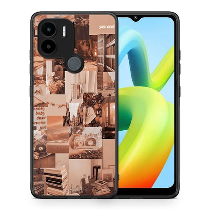 Θήκη Xiaomi Redmi A1+ / A2+ Collage You Can από τη Smartfits με σχέδιο στο πίσω μέρος και μαύρο περίβλημα | Xiaomi Redmi A1+ / A2+ Collage You Can Case with Colorful Back and Black Bezels