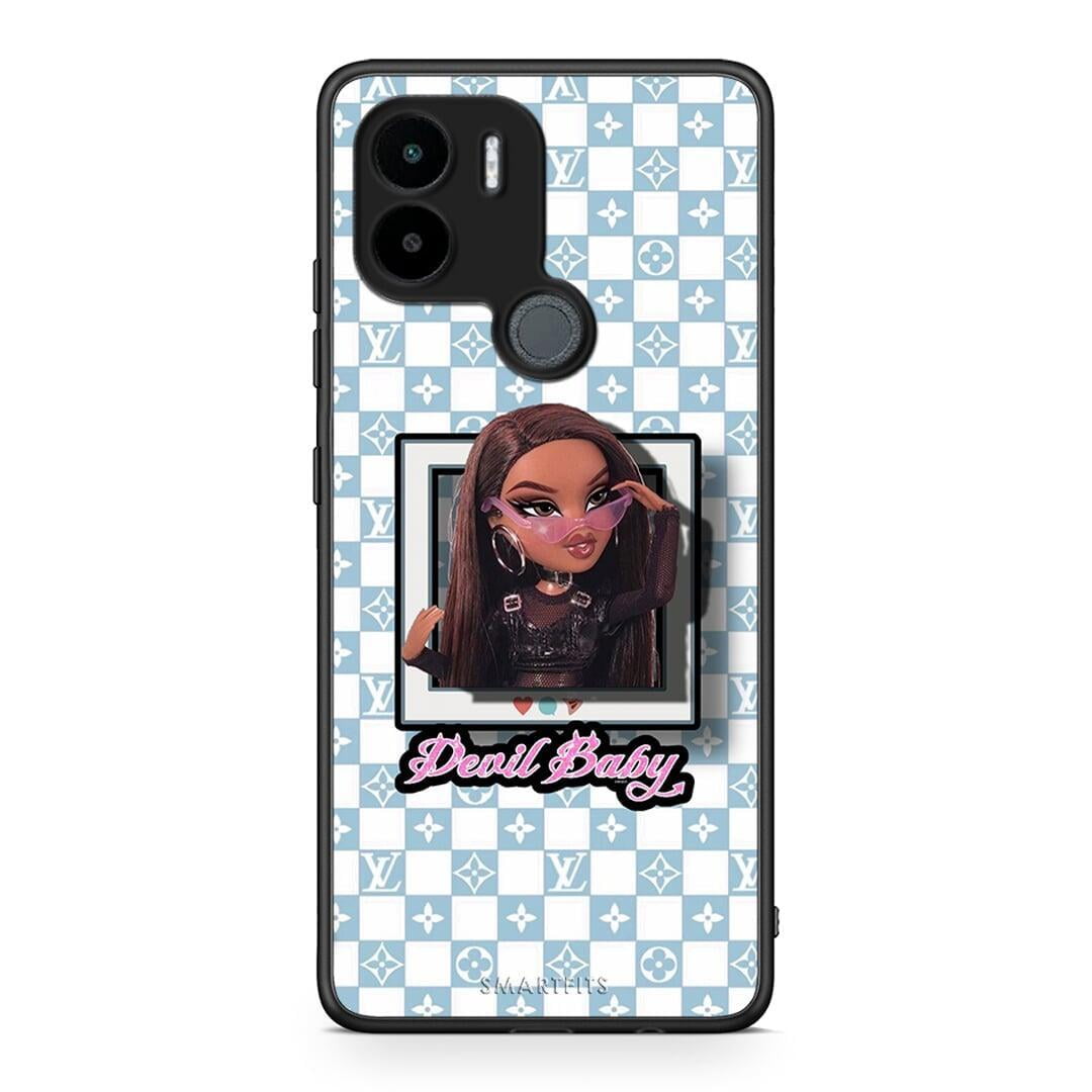 Θήκη Xiaomi Redmi A1+ / A2+ Devil Baby από τη Smartfits με σχέδιο στο πίσω μέρος και μαύρο περίβλημα | Xiaomi Redmi A1+ / A2+ Devil Baby Case with Colorful Back and Black Bezels