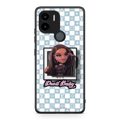 Θήκη Xiaomi Redmi A1+ / A2+ Devil Baby από τη Smartfits με σχέδιο στο πίσω μέρος και μαύρο περίβλημα | Xiaomi Redmi A1+ / A2+ Devil Baby Case with Colorful Back and Black Bezels