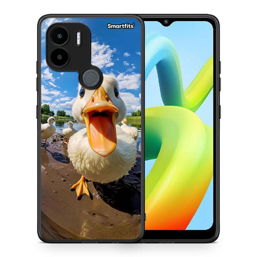 Θήκη Xiaomi Redmi A1+ / A2+ Duck Face από τη Smartfits με σχέδιο στο πίσω μέρος και μαύρο περίβλημα | Xiaomi Redmi A1+ / A2+ Duck Face Case with Colorful Back and Black Bezels