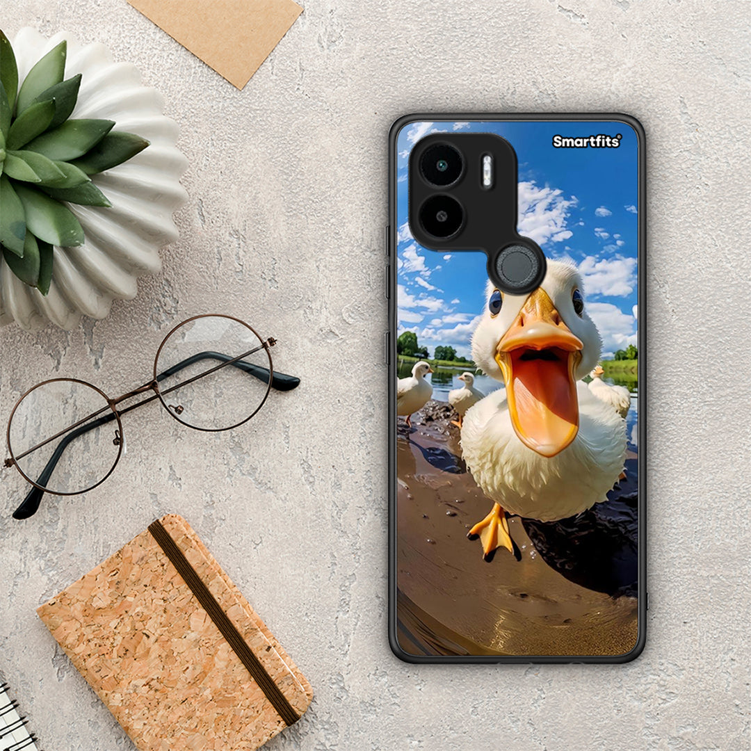 Θήκη Xiaomi Redmi A1+ / A2+ Duck Face από τη Smartfits με σχέδιο στο πίσω μέρος και μαύρο περίβλημα | Xiaomi Redmi A1+ / A2+ Duck Face Case with Colorful Back and Black Bezels