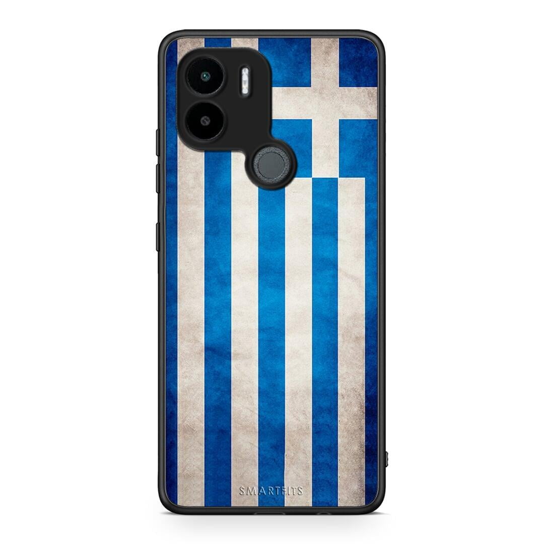 Θήκη Xiaomi Redmi A1+ / A2+ Flag Greek από τη Smartfits με σχέδιο στο πίσω μέρος και μαύρο περίβλημα | Xiaomi Redmi A1+ / A2+ Flag Greek Case with Colorful Back and Black Bezels