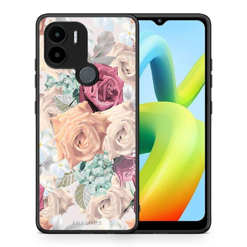 Θήκη Xiaomi Redmi A1+ / A2+ Floral Bouquet από τη Smartfits με σχέδιο στο πίσω μέρος και μαύρο περίβλημα | Xiaomi Redmi A1+ / A2+ Floral Bouquet Case with Colorful Back and Black Bezels
