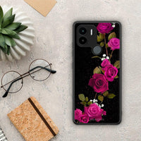 Thumbnail for Θήκη Xiaomi Redmi A1+ / A2+ Flower Red Roses από τη Smartfits με σχέδιο στο πίσω μέρος και μαύρο περίβλημα | Xiaomi Redmi A1+ / A2+ Flower Red Roses Case with Colorful Back and Black Bezels