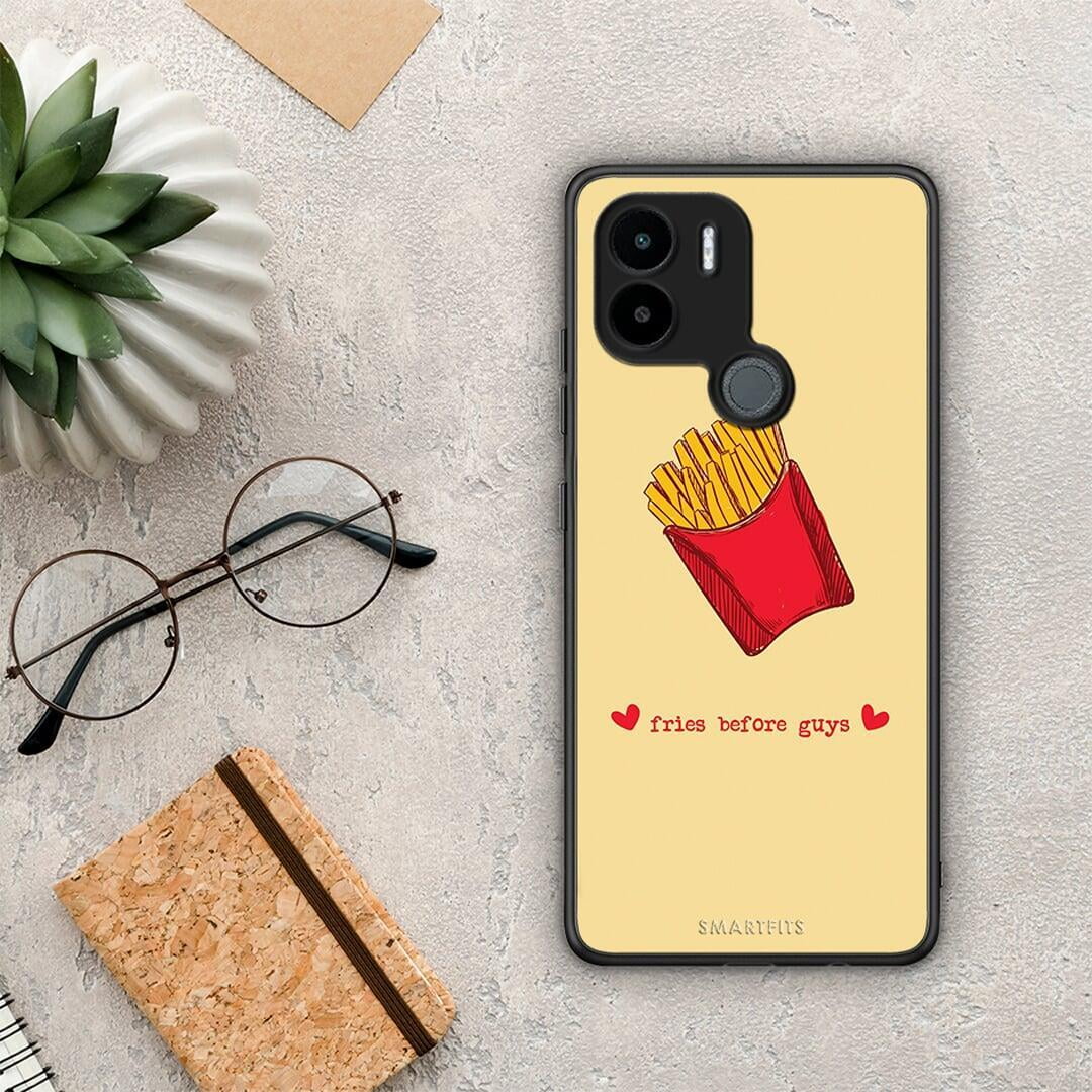 Θήκη Xiaomi Redmi A1+ / A2+ Fries Before Guys από τη Smartfits με σχέδιο στο πίσω μέρος και μαύρο περίβλημα | Xiaomi Redmi A1+ / A2+ Fries Before Guys Case with Colorful Back and Black Bezels