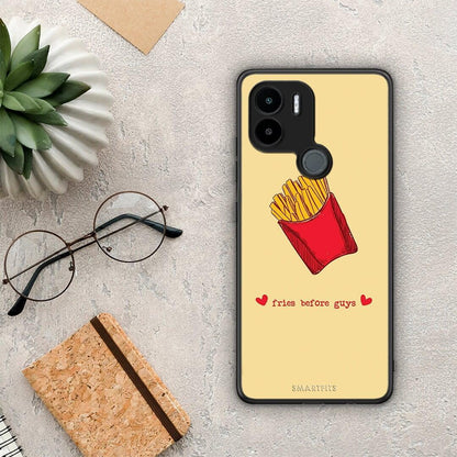 Θήκη Xiaomi Redmi A1+ / A2+ Fries Before Guys από τη Smartfits με σχέδιο στο πίσω μέρος και μαύρο περίβλημα | Xiaomi Redmi A1+ / A2+ Fries Before Guys Case with Colorful Back and Black Bezels