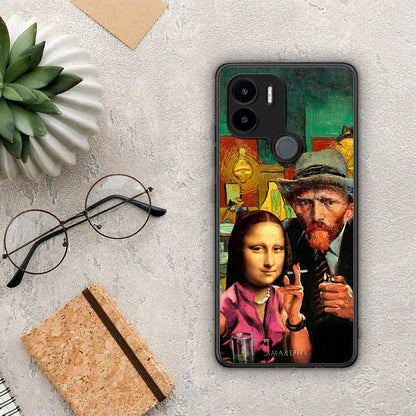 Θήκη Xiaomi Redmi A1+ / A2+ Funny Art από τη Smartfits με σχέδιο στο πίσω μέρος και μαύρο περίβλημα | Xiaomi Redmi A1+ / A2+ Funny Art Case with Colorful Back and Black Bezels