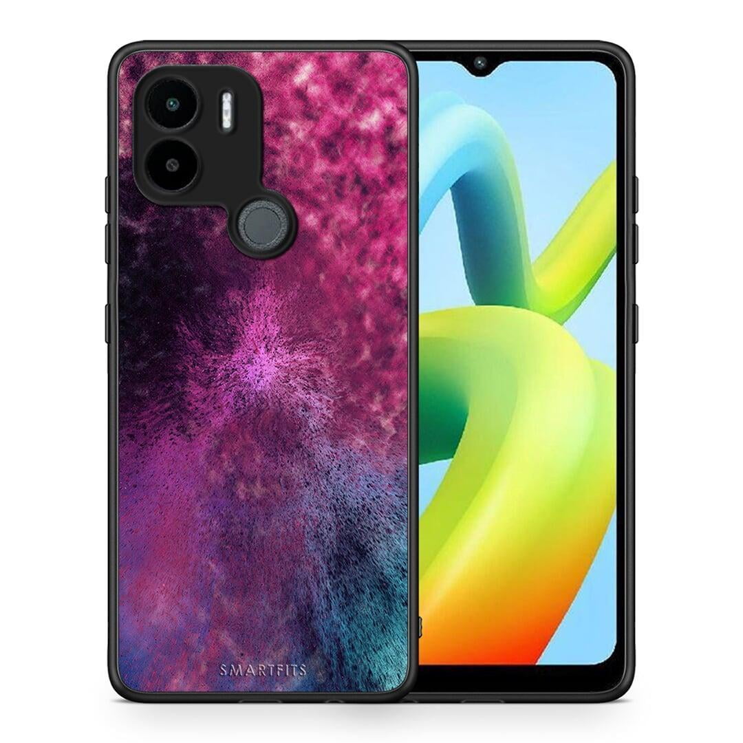 Θήκη Xiaomi Redmi A1+ / A2+ Galactic Aurora από τη Smartfits με σχέδιο στο πίσω μέρος και μαύρο περίβλημα | Xiaomi Redmi A1+ / A2+ Galactic Aurora Case with Colorful Back and Black Bezels