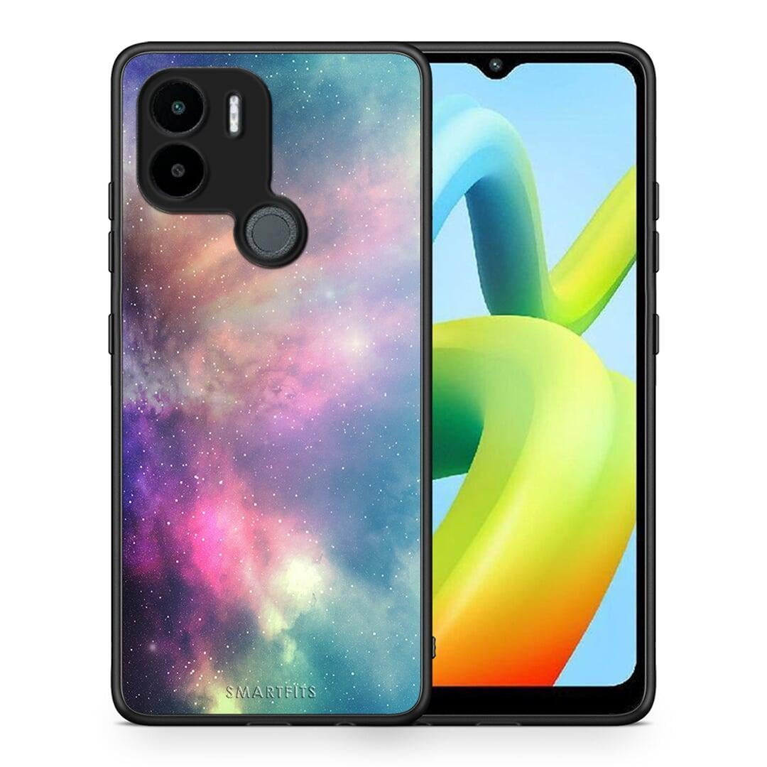 Θήκη Xiaomi Redmi A1+ / A2+ Galactic Rainbow από τη Smartfits με σχέδιο στο πίσω μέρος και μαύρο περίβλημα | Xiaomi Redmi A1+ / A2+ Galactic Rainbow Case with Colorful Back and Black Bezels
