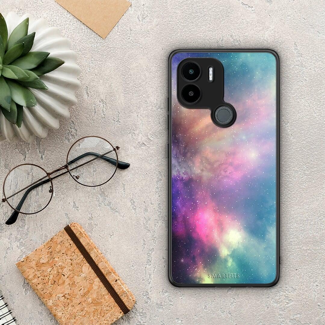 Θήκη Xiaomi Redmi A1+ / A2+ Galactic Rainbow από τη Smartfits με σχέδιο στο πίσω μέρος και μαύρο περίβλημα | Xiaomi Redmi A1+ / A2+ Galactic Rainbow Case with Colorful Back and Black Bezels