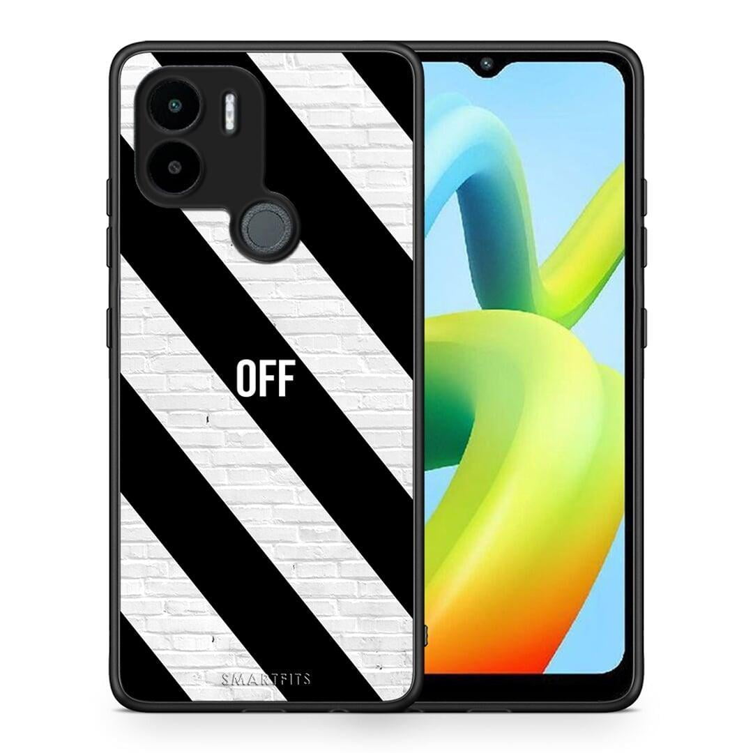 Θήκη Xiaomi Redmi A1+ / A2+ Get Off από τη Smartfits με σχέδιο στο πίσω μέρος και μαύρο περίβλημα | Xiaomi Redmi A1+ / A2+ Get Off Case with Colorful Back and Black Bezels