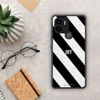 Θήκη Xiaomi Redmi A1+ / A2+ Get Off από τη Smartfits με σχέδιο στο πίσω μέρος και μαύρο περίβλημα | Xiaomi Redmi A1+ / A2+ Get Off Case with Colorful Back and Black Bezels