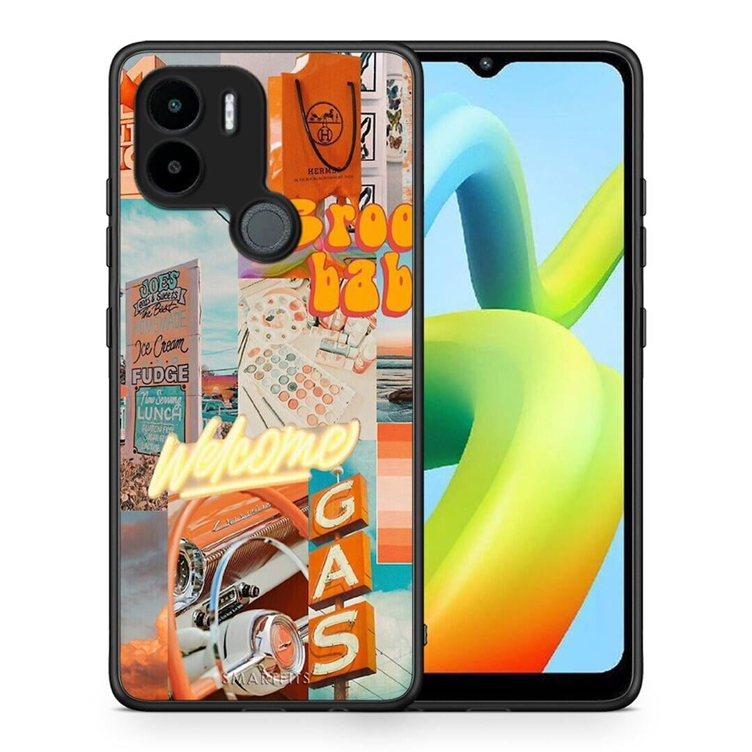 Θήκη Xiaomi Redmi A1+ / A2+ Groovy Babe από τη Smartfits με σχέδιο στο πίσω μέρος και μαύρο περίβλημα | Xiaomi Redmi A1+ / A2+ Groovy Babe Case with Colorful Back and Black Bezels