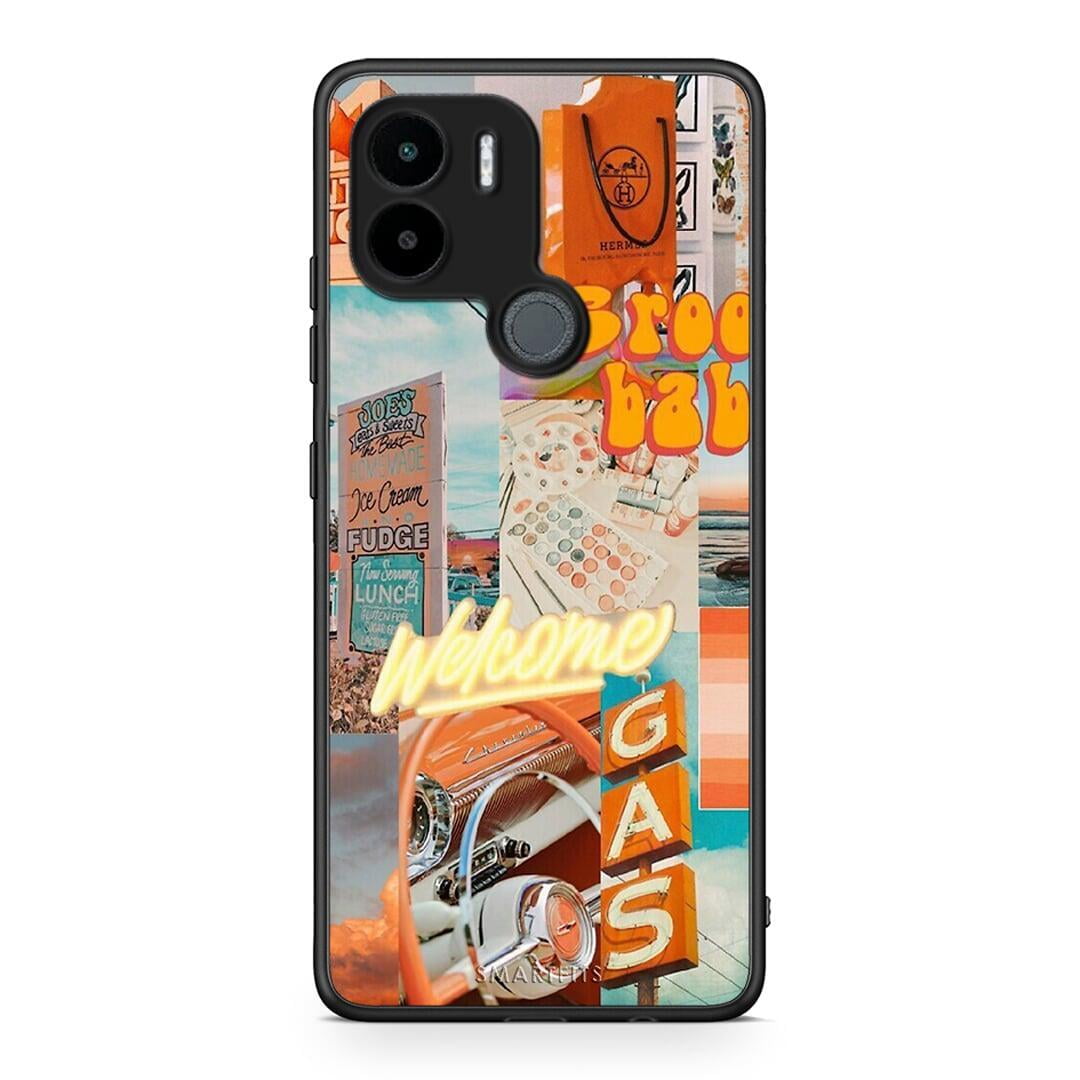 Θήκη Xiaomi Redmi A1+ / A2+ Groovy Babe από τη Smartfits με σχέδιο στο πίσω μέρος και μαύρο περίβλημα | Xiaomi Redmi A1+ / A2+ Groovy Babe Case with Colorful Back and Black Bezels