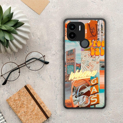 Θήκη Xiaomi Redmi A1+ / A2+ Groovy Babe από τη Smartfits με σχέδιο στο πίσω μέρος και μαύρο περίβλημα | Xiaomi Redmi A1+ / A2+ Groovy Babe Case with Colorful Back and Black Bezels