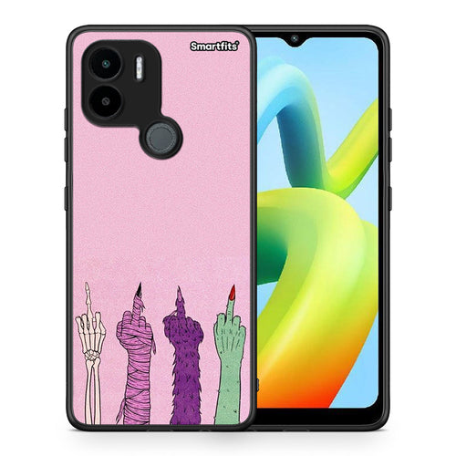Θήκη Xiaomi Redmi A1+ / A2+ Halloween Be A Lady από τη Smartfits με σχέδιο στο πίσω μέρος και μαύρο περίβλημα | Xiaomi Redmi A1+ / A2+ Halloween Be A Lady Case with Colorful Back and Black Bezels