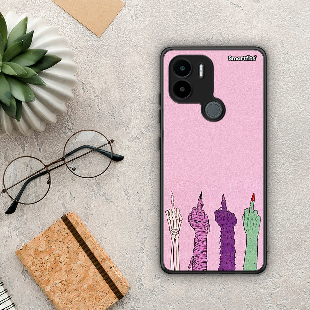 Θήκη Xiaomi Redmi A1+ / A2+ Halloween Be A Lady από τη Smartfits με σχέδιο στο πίσω μέρος και μαύρο περίβλημα | Xiaomi Redmi A1+ / A2+ Halloween Be A Lady Case with Colorful Back and Black Bezels