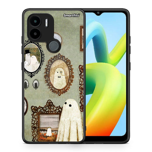 Θήκη Xiaomi Redmi A1+ / A2+ Halloween Ghost Season από τη Smartfits με σχέδιο στο πίσω μέρος και μαύρο περίβλημα | Xiaomi Redmi A1+ / A2+ Halloween Ghost Season Case with Colorful Back and Black Bezels