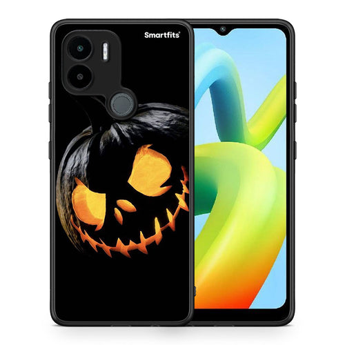 Θήκη Xiaomi Redmi A1+ / A2+ Halloween Scary Pumpkin από τη Smartfits με σχέδιο στο πίσω μέρος και μαύρο περίβλημα | Xiaomi Redmi A1+ / A2+ Halloween Scary Pumpkin Case with Colorful Back and Black Bezels