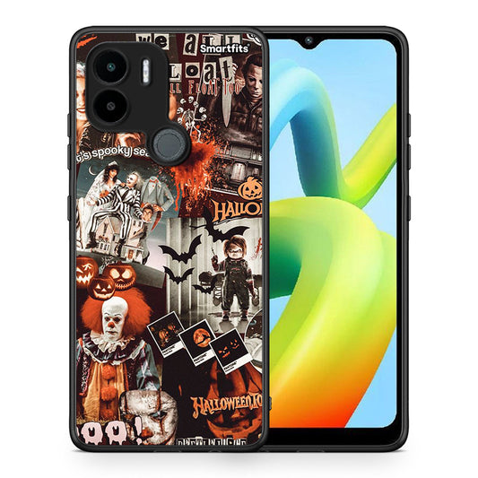 Θήκη Xiaomi Redmi A1+ / A2+ Halloween Spooky Season από τη Smartfits με σχέδιο στο πίσω μέρος και μαύρο περίβλημα | Xiaomi Redmi A1+ / A2+ Halloween Spooky Season Case with Colorful Back and Black Bezels