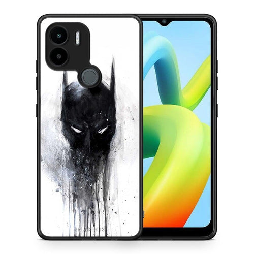 Θήκη Xiaomi Redmi A1+ / A2+ Hero Paint Bat από τη Smartfits με σχέδιο στο πίσω μέρος και μαύρο περίβλημα | Xiaomi Redmi A1+ / A2+ Hero Paint Bat Case with Colorful Back and Black Bezels