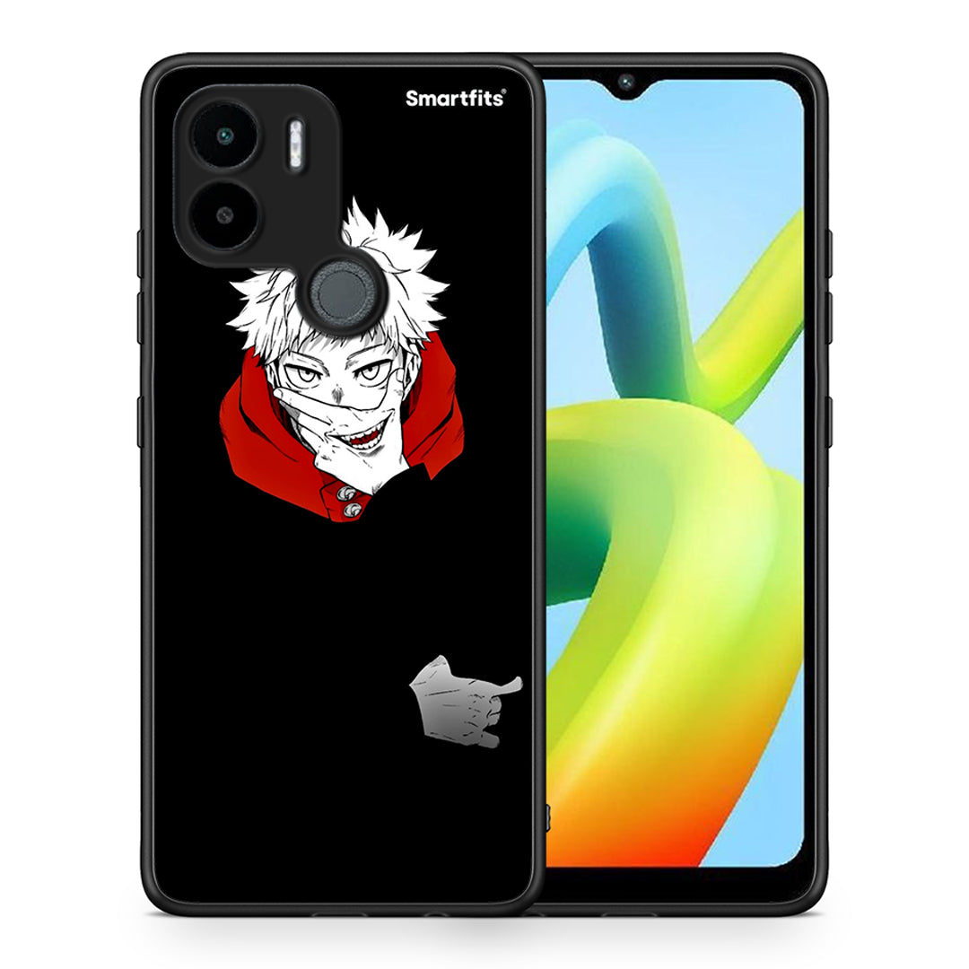 Θήκη Xiaomi Redmi A1+ / A2+ Itadori Anime από τη Smartfits με σχέδιο στο πίσω μέρος και μαύρο περίβλημα | Xiaomi Redmi A1+ / A2+ Itadori Anime Case with Colorful Back and Black Bezels