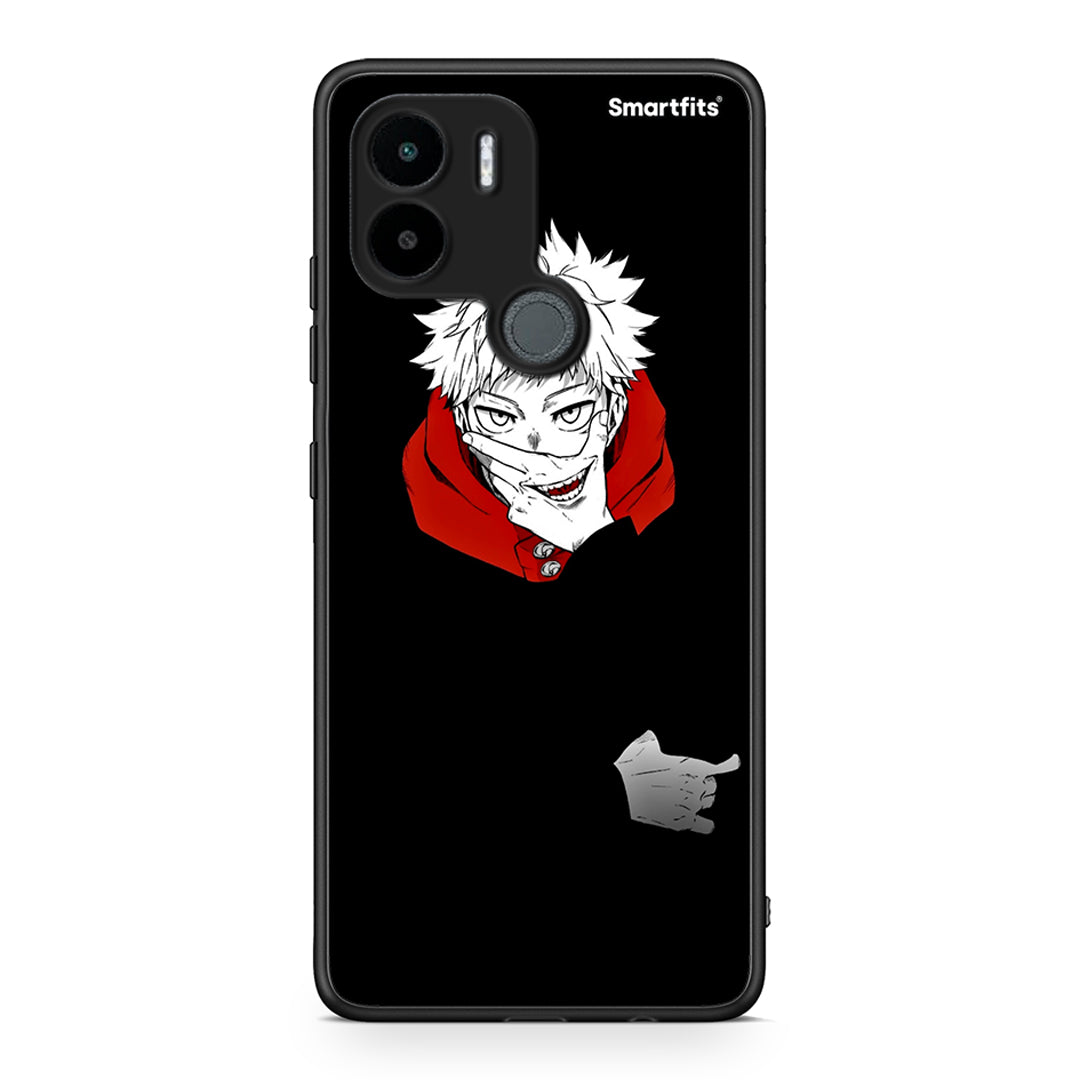Θήκη Xiaomi Redmi A1+ / A2+ Itadori Anime από τη Smartfits με σχέδιο στο πίσω μέρος και μαύρο περίβλημα | Xiaomi Redmi A1+ / A2+ Itadori Anime Case with Colorful Back and Black Bezels