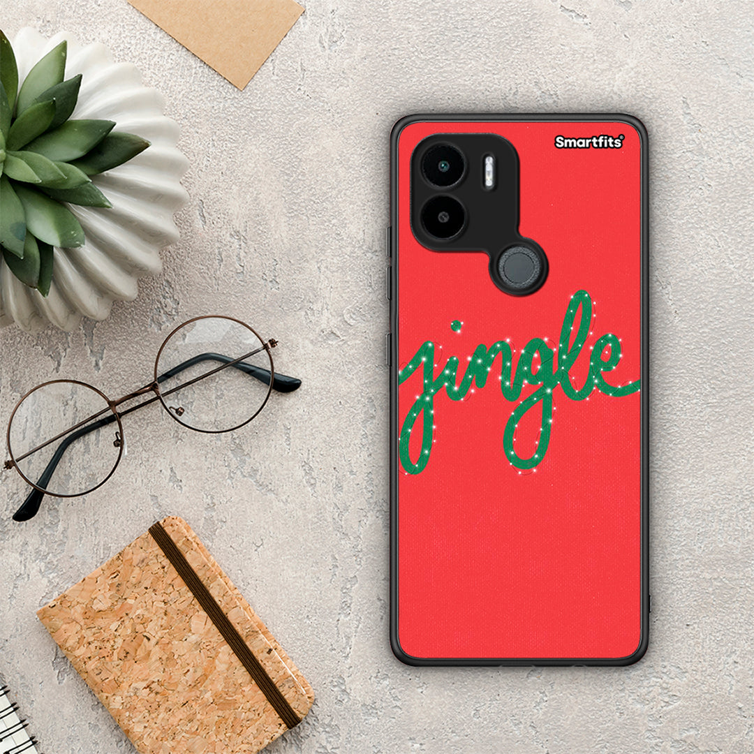Θήκη Xiaomi Redmi A1+ / A2+ Jingle Xmas από τη Smartfits με σχέδιο στο πίσω μέρος και μαύρο περίβλημα | Xiaomi Redmi A1+ / A2+ Jingle Xmas Case with Colorful Back and Black Bezels