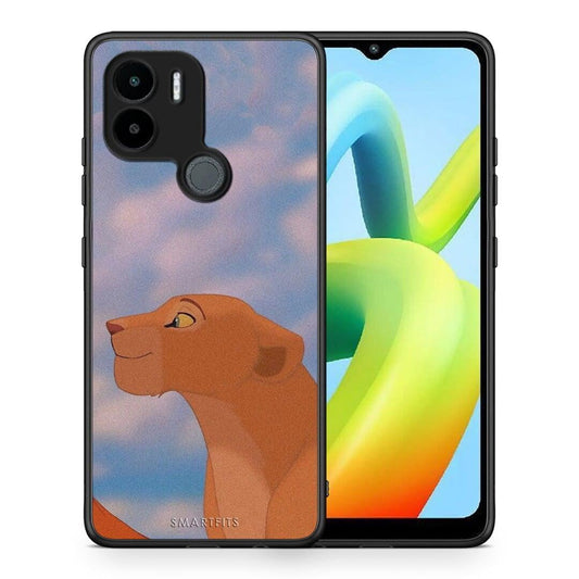 Θήκη Xiaomi Redmi A1+ / A2+ Lion Love 2 από τη Smartfits με σχέδιο στο πίσω μέρος και μαύρο περίβλημα | Xiaomi Redmi A1+ / A2+ Lion Love 2 Case with Colorful Back and Black Bezels
