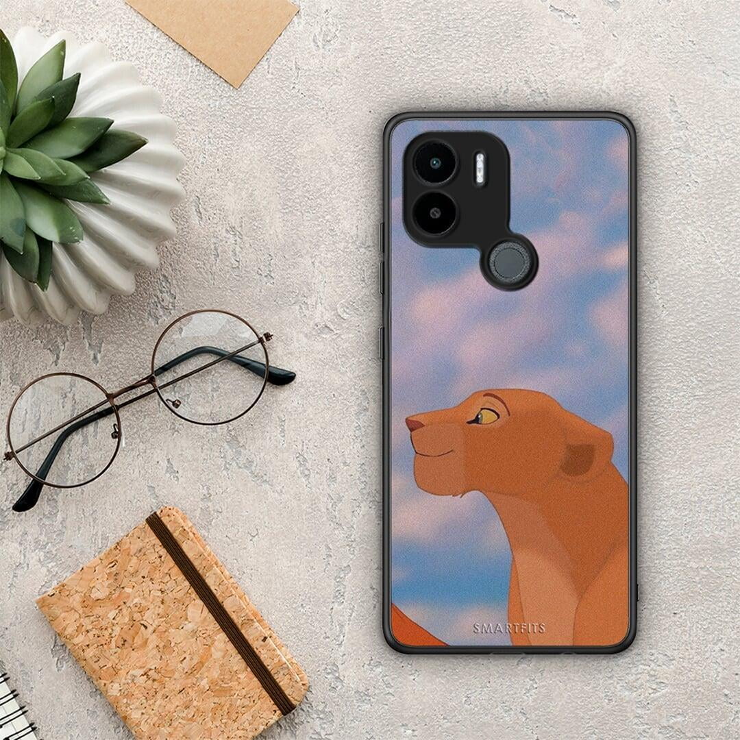 Θήκη Xiaomi Redmi A1+ / A2+ Lion Love 2 από τη Smartfits με σχέδιο στο πίσω μέρος και μαύρο περίβλημα | Xiaomi Redmi A1+ / A2+ Lion Love 2 Case with Colorful Back and Black Bezels