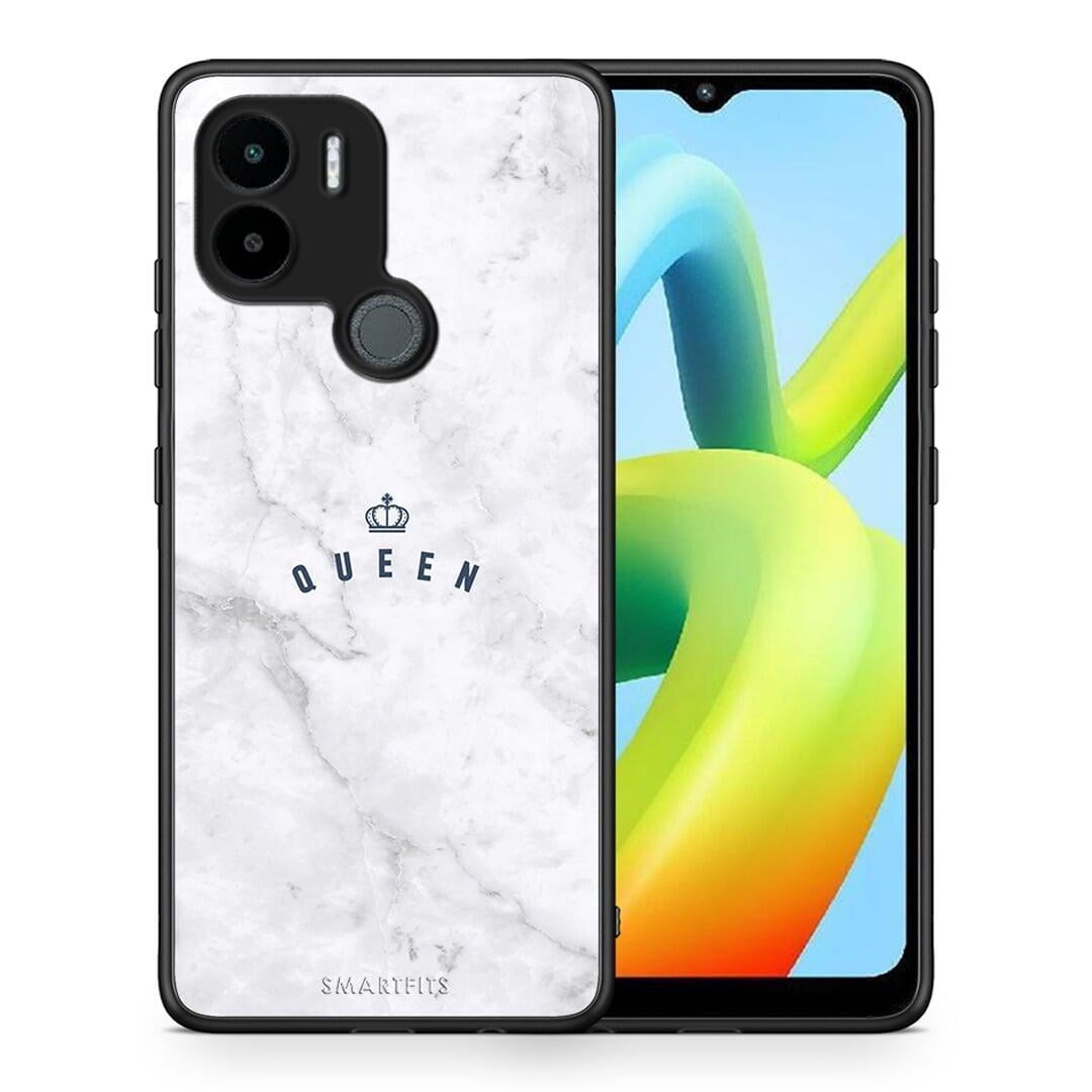 Θήκη Xiaomi Redmi A1+ / A2+ Marble Queen από τη Smartfits με σχέδιο στο πίσω μέρος και μαύρο περίβλημα | Xiaomi Redmi A1+ / A2+ Marble Queen Case with Colorful Back and Black Bezels