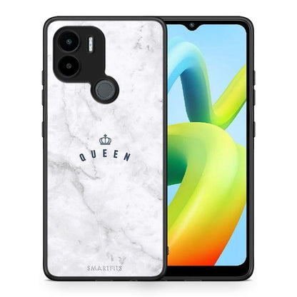 Θήκη Xiaomi Redmi A1+ / A2+ Marble Queen από τη Smartfits με σχέδιο στο πίσω μέρος και μαύρο περίβλημα | Xiaomi Redmi A1+ / A2+ Marble Queen Case with Colorful Back and Black Bezels