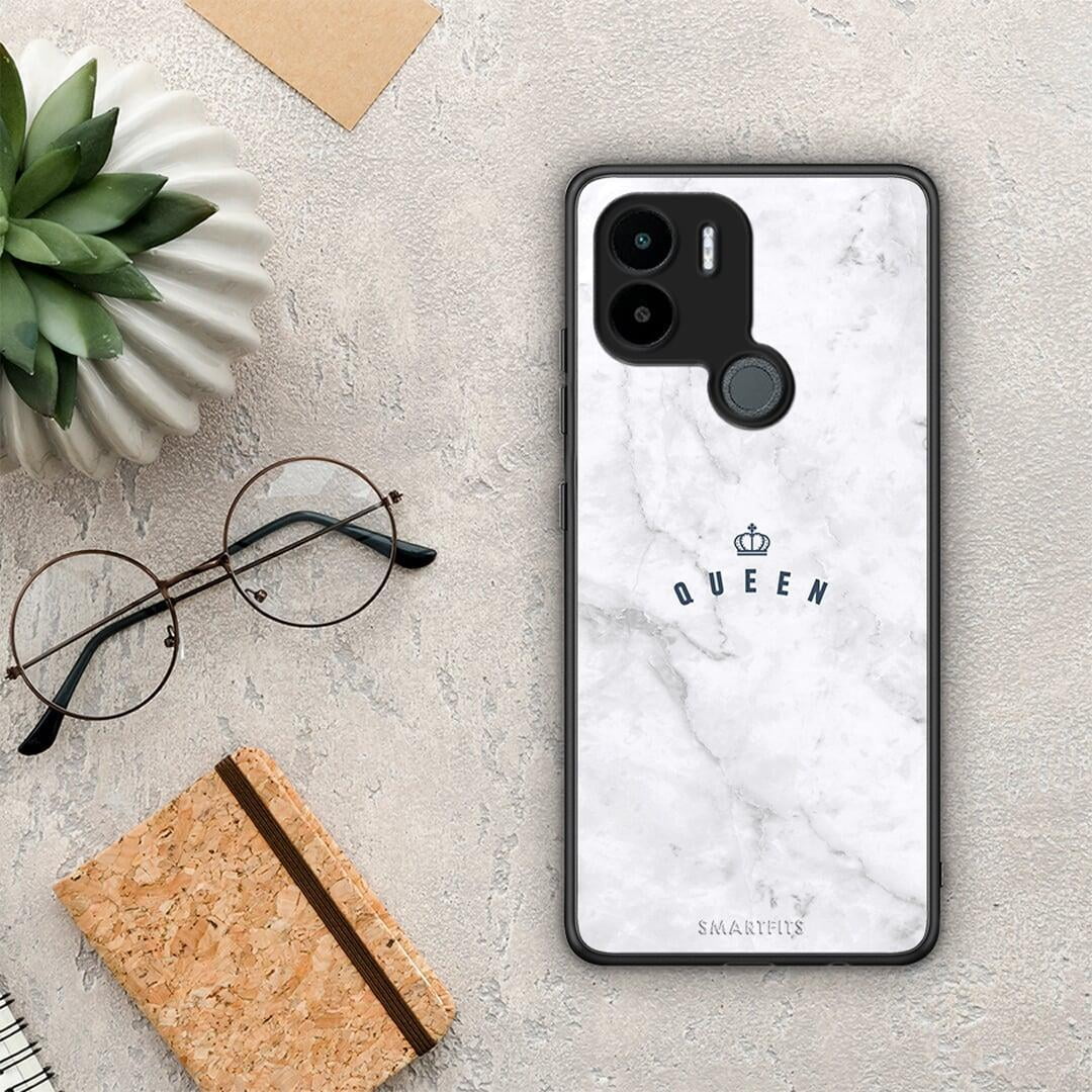 Θήκη Xiaomi Redmi A1+ / A2+ Marble Queen από τη Smartfits με σχέδιο στο πίσω μέρος και μαύρο περίβλημα | Xiaomi Redmi A1+ / A2+ Marble Queen Case with Colorful Back and Black Bezels