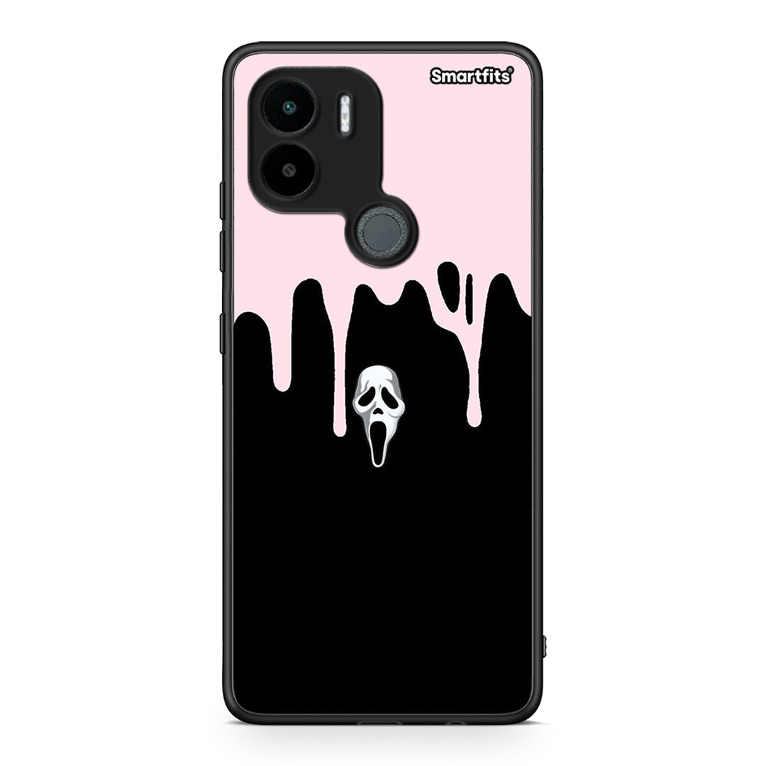 Θήκη Xiaomi Redmi A1+ / A2+ Melting Halloween Mask από τη Smartfits με σχέδιο στο πίσω μέρος και μαύρο περίβλημα | Xiaomi Redmi A1+ / A2+ Melting Halloween Mask Case with Colorful Back and Black Bezels