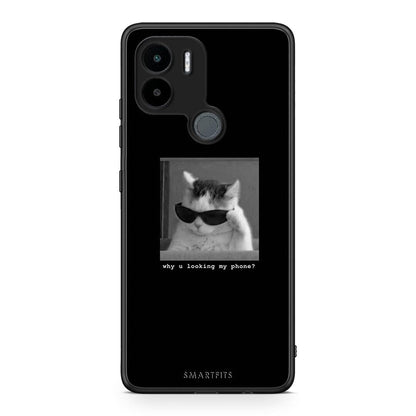 Θήκη Xiaomi Redmi A1+ / A2+ Meme Cat από τη Smartfits με σχέδιο στο πίσω μέρος και μαύρο περίβλημα | Xiaomi Redmi A1+ / A2+ Meme Cat Case with Colorful Back and Black Bezels