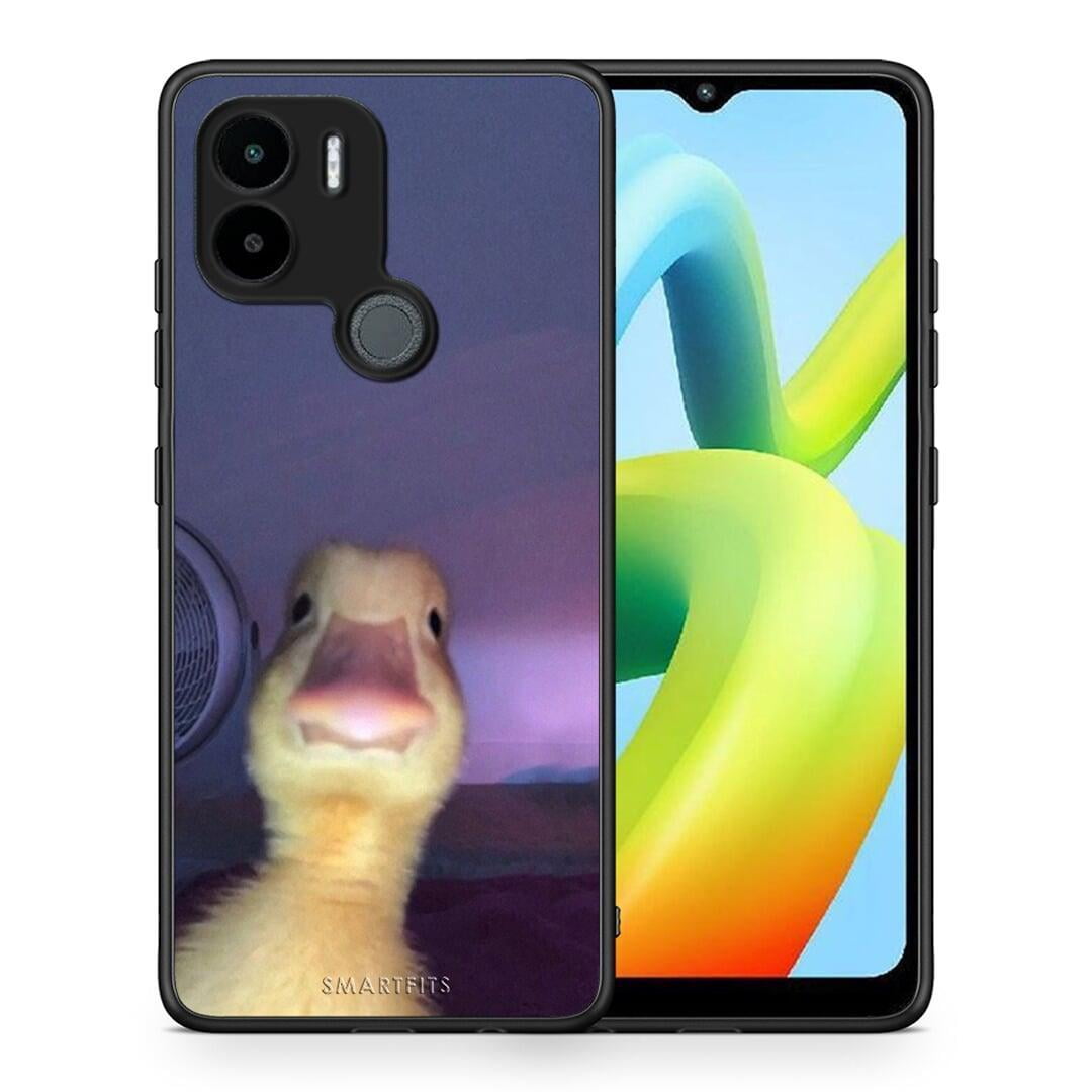 Θήκη Xiaomi Redmi A1+ / A2+ Meme Duck από τη Smartfits με σχέδιο στο πίσω μέρος και μαύρο περίβλημα | Xiaomi Redmi A1+ / A2+ Meme Duck Case with Colorful Back and Black Bezels