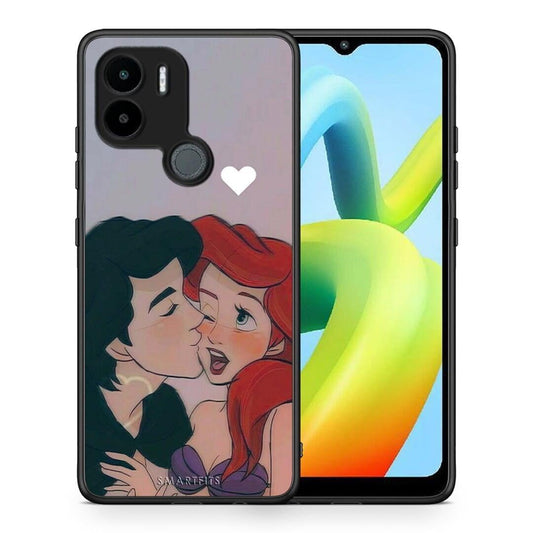 Θήκη Xiaomi Redmi A1+ / A2+ Mermaid Couple από τη Smartfits με σχέδιο στο πίσω μέρος και μαύρο περίβλημα | Xiaomi Redmi A1+ / A2+ Mermaid Couple Case with Colorful Back and Black Bezels