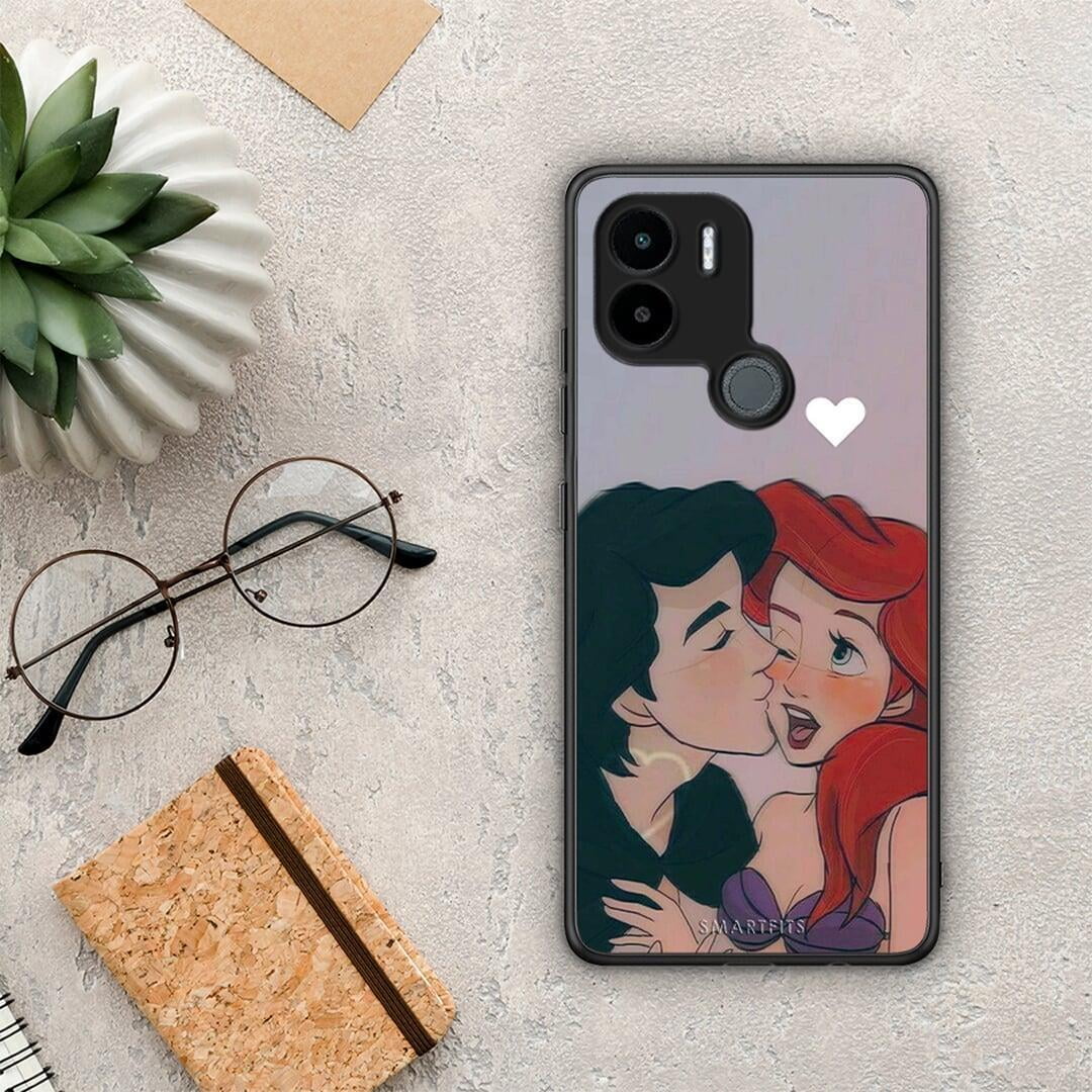 Θήκη Xiaomi Redmi A1+ / A2+ Mermaid Couple από τη Smartfits με σχέδιο στο πίσω μέρος και μαύρο περίβλημα | Xiaomi Redmi A1+ / A2+ Mermaid Couple Case with Colorful Back and Black Bezels