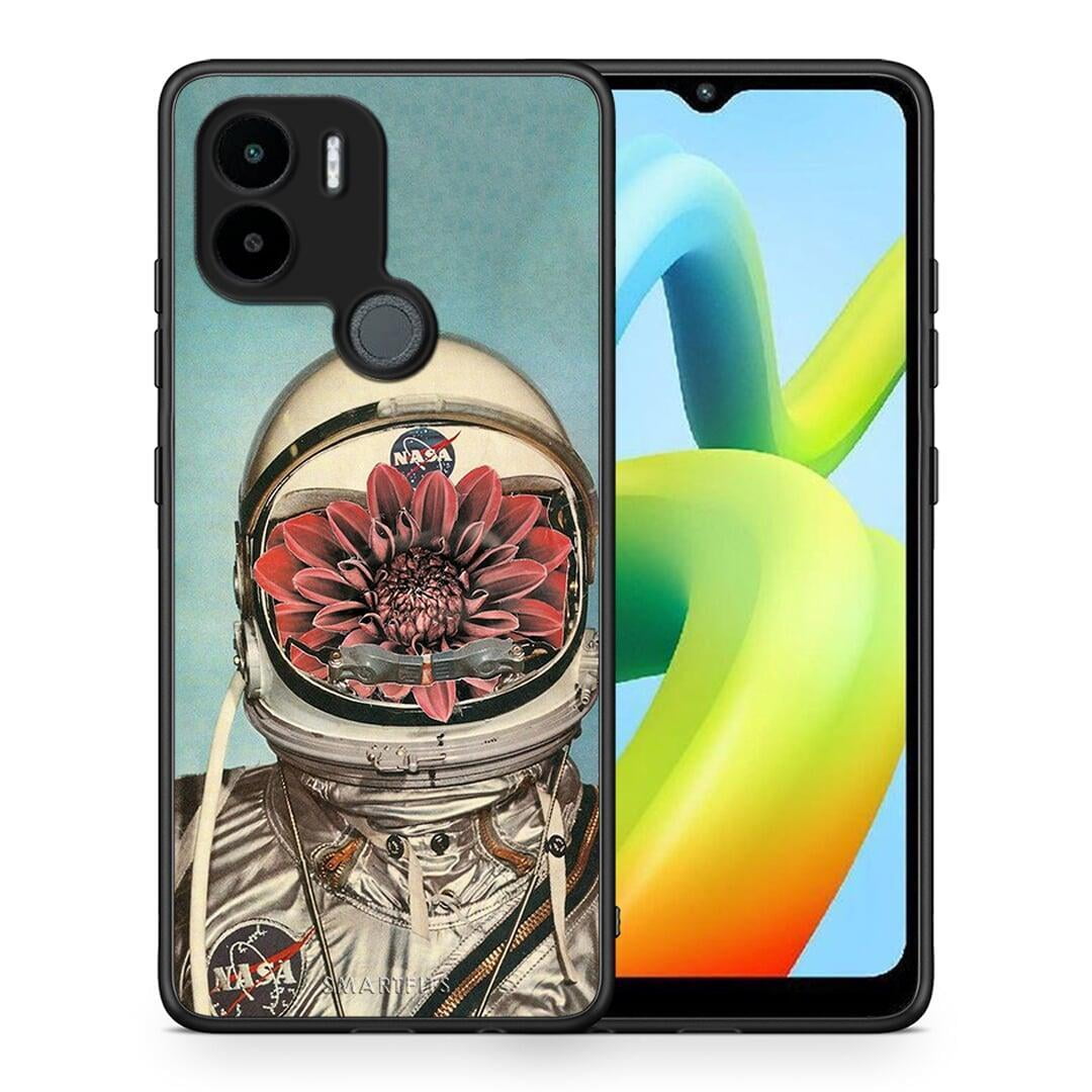 Θήκη Xiaomi Redmi A1+ / A2+ Nasa Bloom από τη Smartfits με σχέδιο στο πίσω μέρος και μαύρο περίβλημα | Xiaomi Redmi A1+ / A2+ Nasa Bloom Case with Colorful Back and Black Bezels