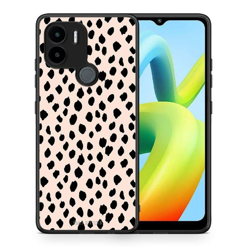 Θήκη Xiaomi Redmi A1+ / A2+ New Polka Dots από τη Smartfits με σχέδιο στο πίσω μέρος και μαύρο περίβλημα | Xiaomi Redmi A1+ / A2+ New Polka Dots Case with Colorful Back and Black Bezels