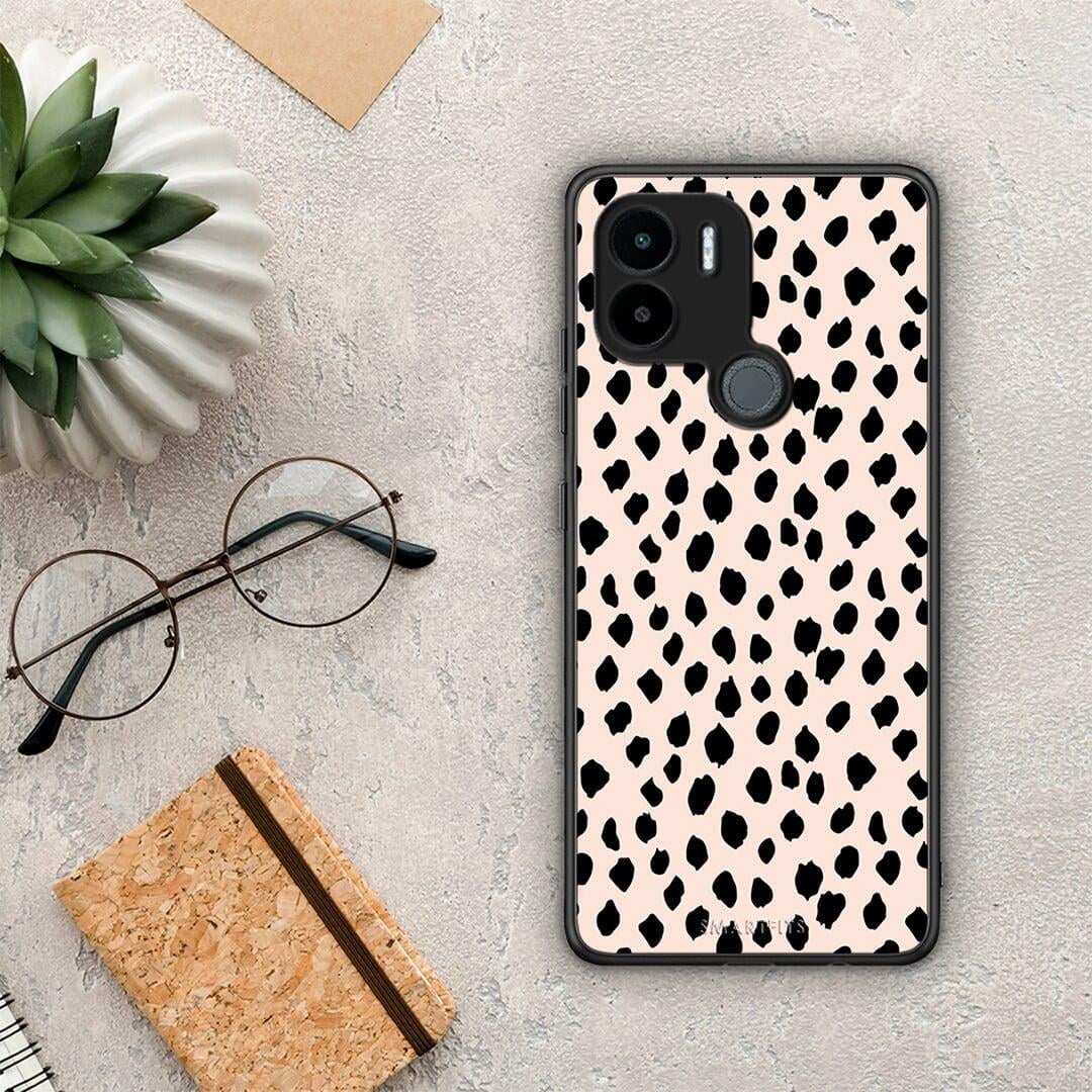 Θήκη Xiaomi Redmi A1+ / A2+ New Polka Dots από τη Smartfits με σχέδιο στο πίσω μέρος και μαύρο περίβλημα | Xiaomi Redmi A1+ / A2+ New Polka Dots Case with Colorful Back and Black Bezels