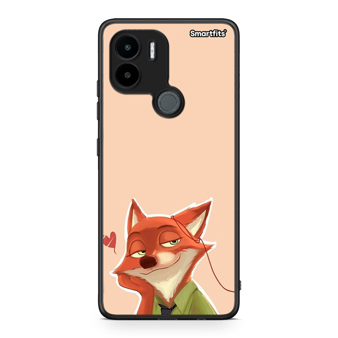 Θήκη Xiaomi Redmi A1+ / A2+ Nick Wilde And Judy Hopps Love 1 από τη Smartfits με σχέδιο στο πίσω μέρος και μαύρο περίβλημα | Xiaomi Redmi A1+ / A2+ Nick Wilde And Judy Hopps Love 1 Case with Colorful Back and Black Bezels